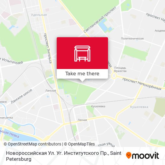 Новороссийская Ул. Уг. Институтского Пр. map