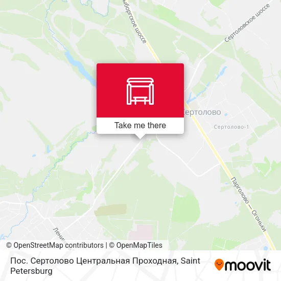 Пос. Сертолово Центральная Проходная map