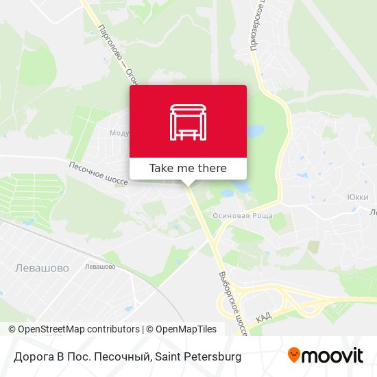 Дорога В Пос. Песочный map