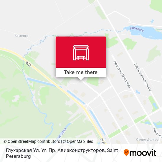 Глухарская Ул. Уг. Пр. Авиаконструкторов map