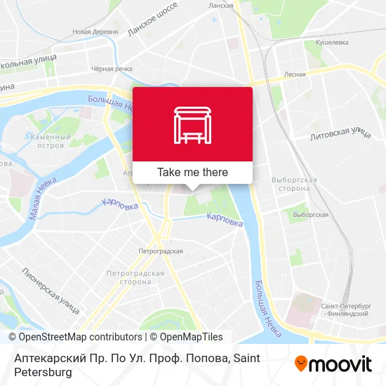 Аптекарский Пр. По Ул. Проф. Попова map