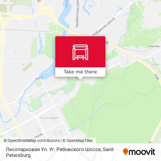 Лесопарковая Ул. Уг. Рябовского Шоссе map