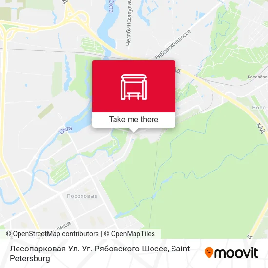 Лесопарковая Ул. Уг. Рябовского Шоссе map