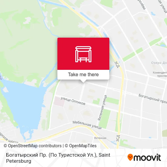 Богатырский Пр. (По Туристской Ул.) map