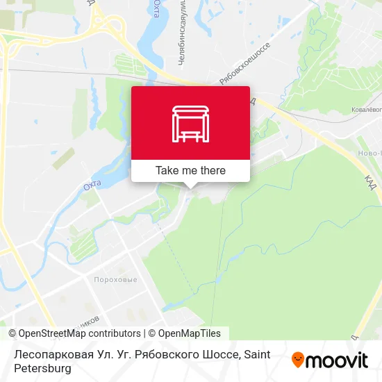 Лесопарковая Ул. Уг. Рябовского Шоссе map