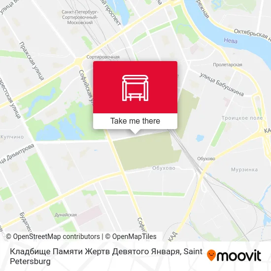 Кладбище Памяти Жертв Девятого Января map