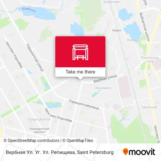 Вербная Ул. Уг. Ул. Репищева map