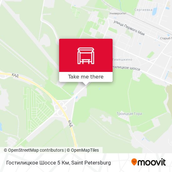 Гостилицкое Шоссе 5 Км map