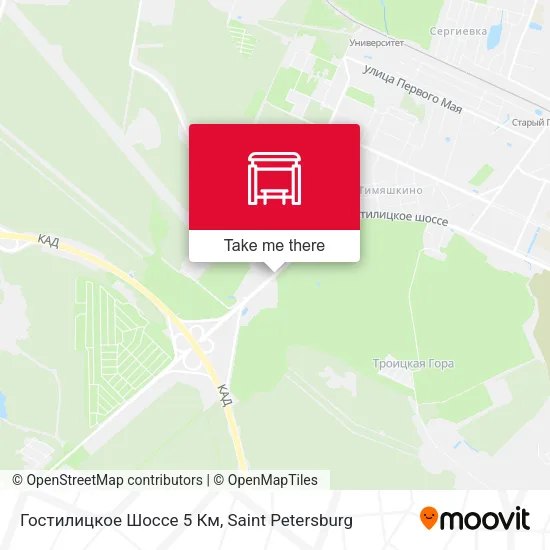 Гостилицкое Шоссе 5 Км map