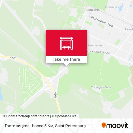 Гостилицкое Шоссе 5 Км map