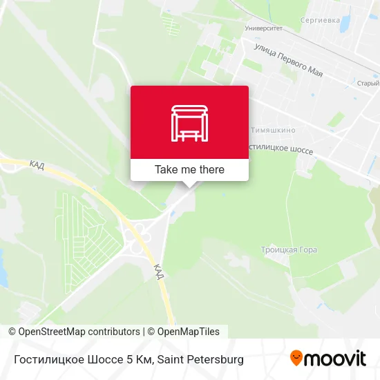 Гостилицкое Шоссе 5 Км map