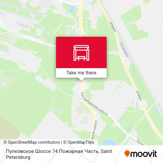 Пулковское Шоссе 74 Пожарная Часть map
