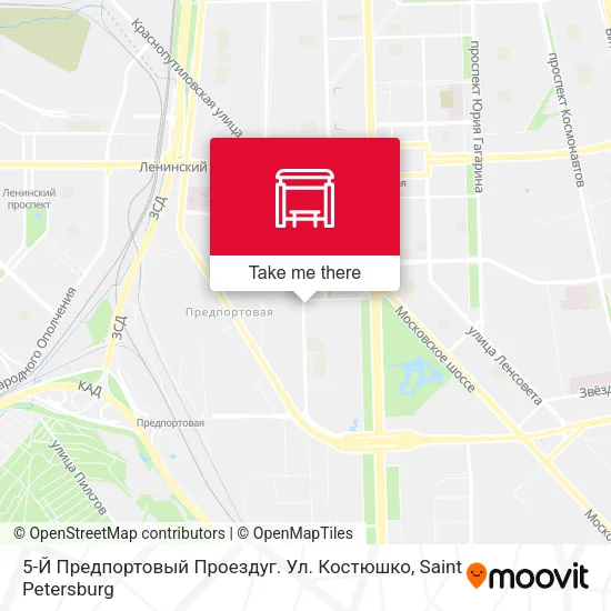 5-Й Предпортовый Проездуг. Ул. Костюшко map