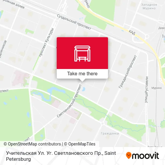 Учительская Ул. Уг. Светлановского Пр. map