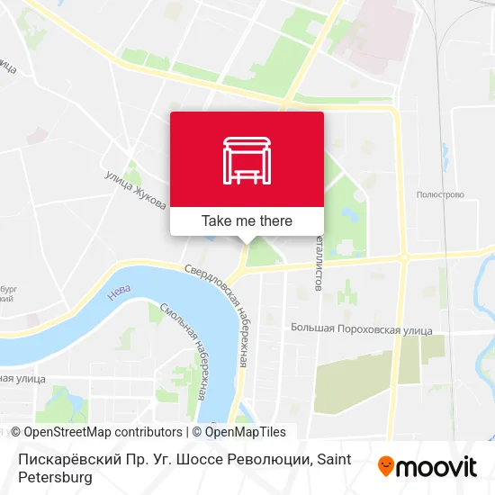 Пискарёвский Пр. Уг. Шоссе Революции map