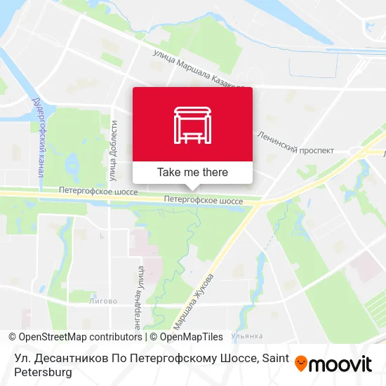Ул. Десантников По Петергофскому Шоссе map