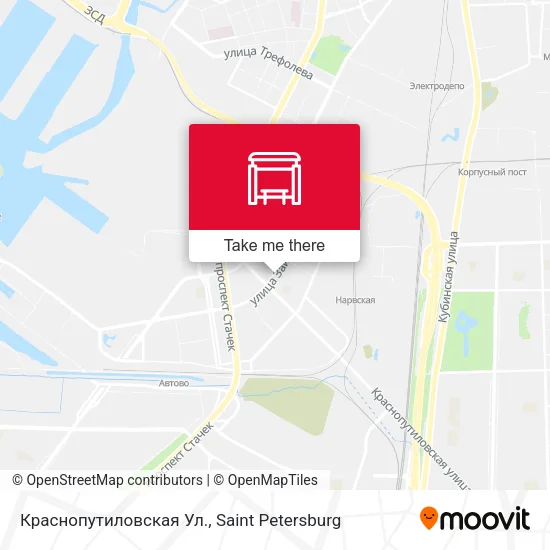 Краснопутиловская Ул. map