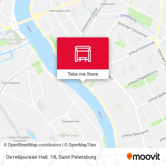Октябрьская Наб. 18 map