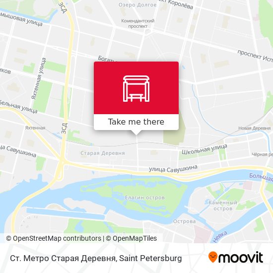 Ст. Метро Старая Деревня map