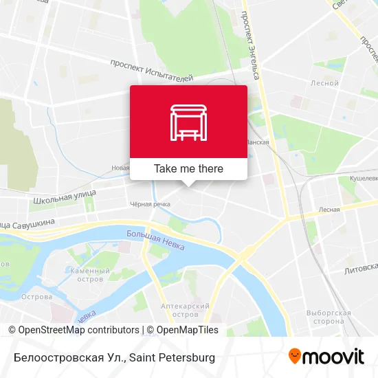 Белоостровская Ул. map