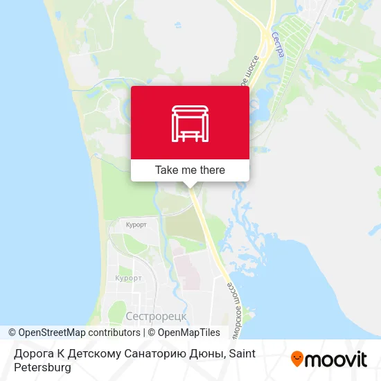 Дорога К Детскому Санаторию Дюны map