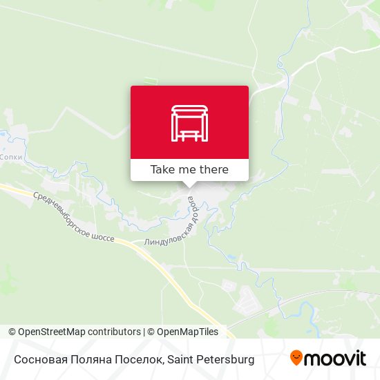 Сосновая Поляна Поселок map