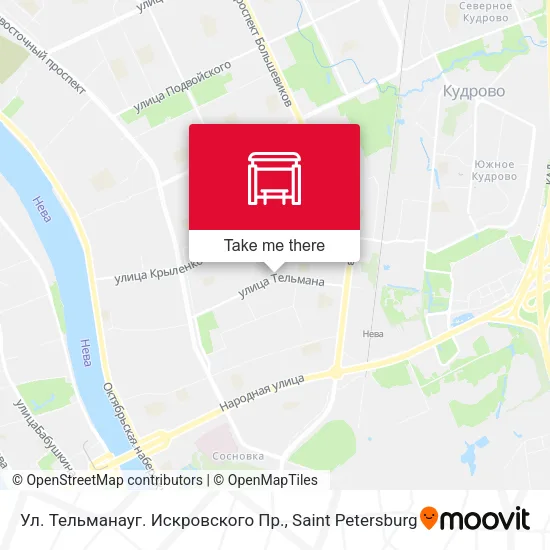 Ул. Тельманауг. Искровского Пр. map