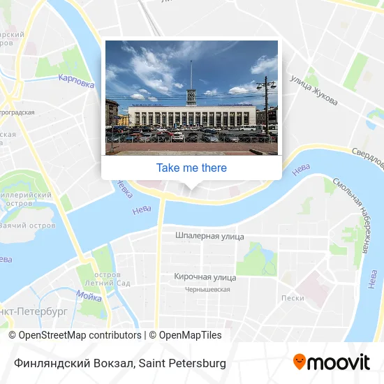 Финляндский Вокзал map