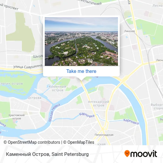 Каменный Остров map