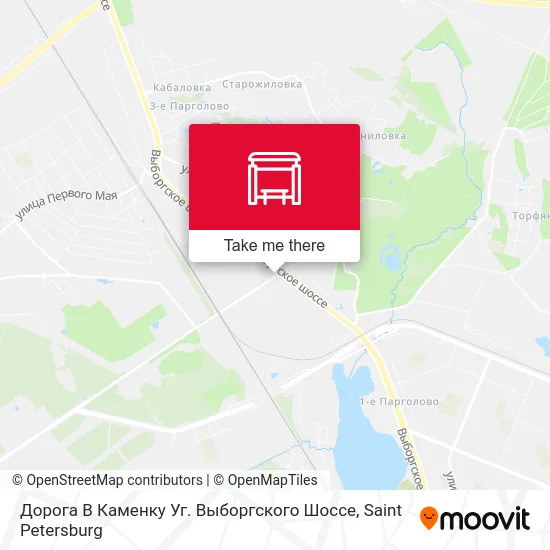 Дорога В Каменку Уг. Выборгского Шоссе map
