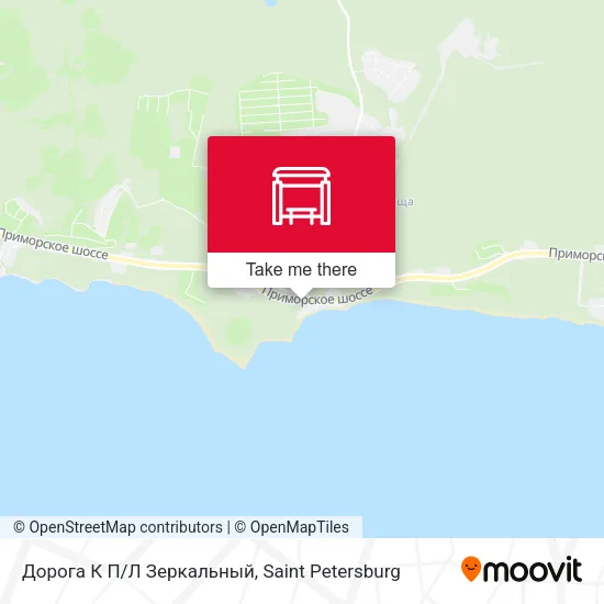 Дорога К П/Л Зеркальный map