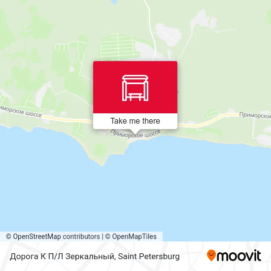 Дорога К П/Л Зеркальный map