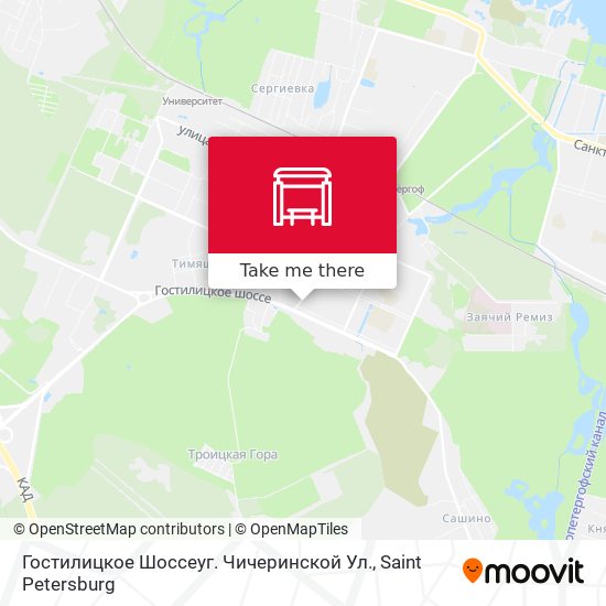 Гостилицкое Шоссеуг. Чичеринской Ул. map