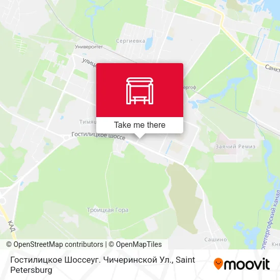 Гостилицкое Шоссеуг. Чичеринской Ул. map
