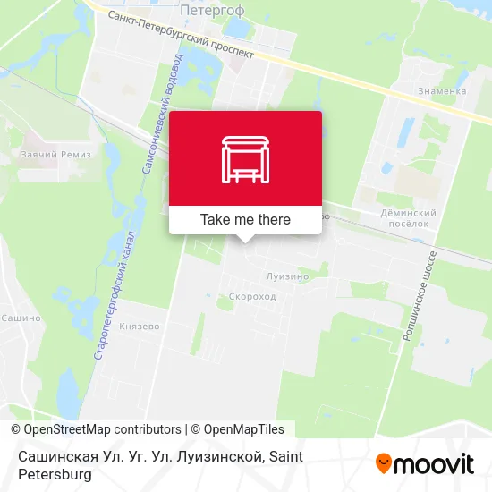 Сашинская Ул. Уг. Ул. Луизинской map