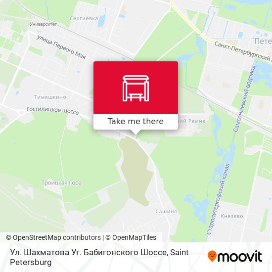 Ул. Шахматова Уг. Бабигонского Шоссе map