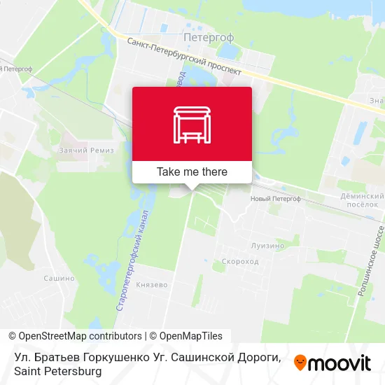 Ул. Братьев Горкушенко Уг. Сашинской Дороги map