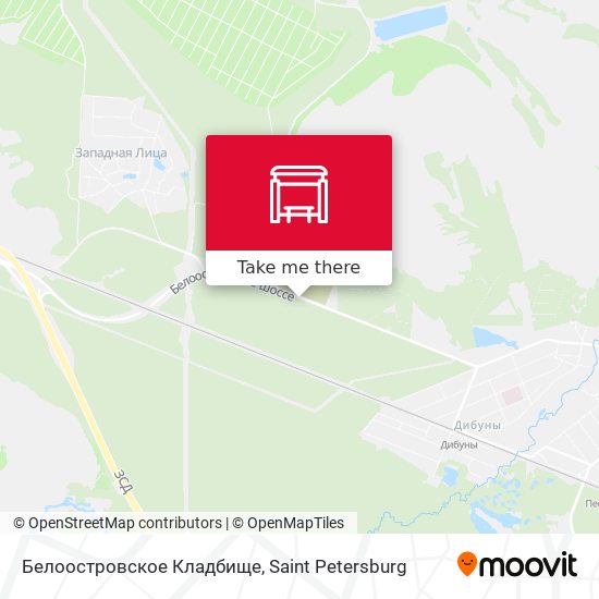 Белоостровское Кладбище map