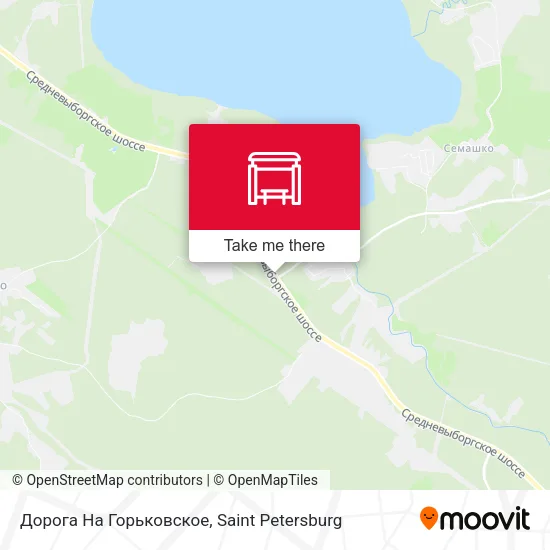 Дорога На Горьковское map