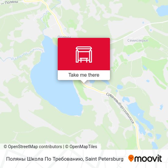 Поляны Школа По Требованию map