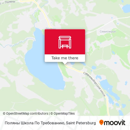 Поляны Школа По Требованию map