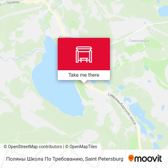 Поляны Школа По Требованию map
