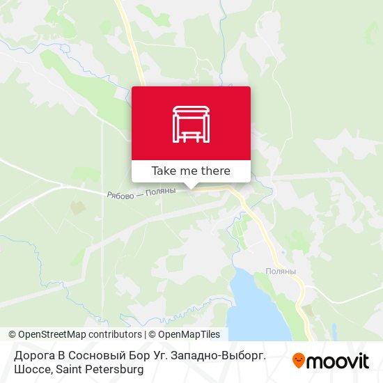 Дорога В Сосновый Бор Уг. Западно-Выборг. Шоссе map
