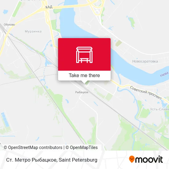 Ст. Метро Рыбацкое map