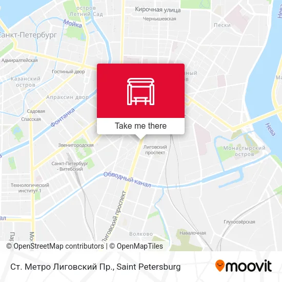 Ст. Метро Лиговский Пр. map