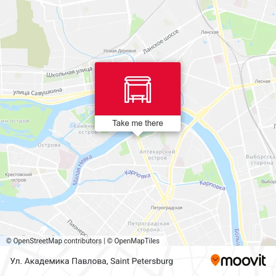 Ул. Академика Павлова map