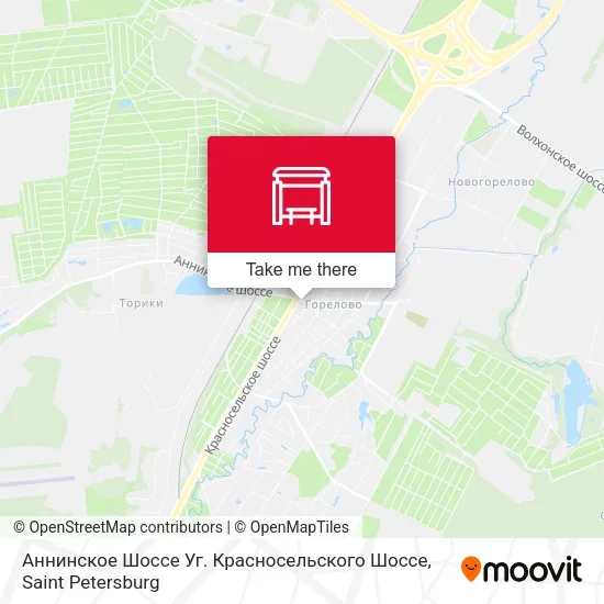 Аннинское Шоссе Уг. Красносельского Шоссе map