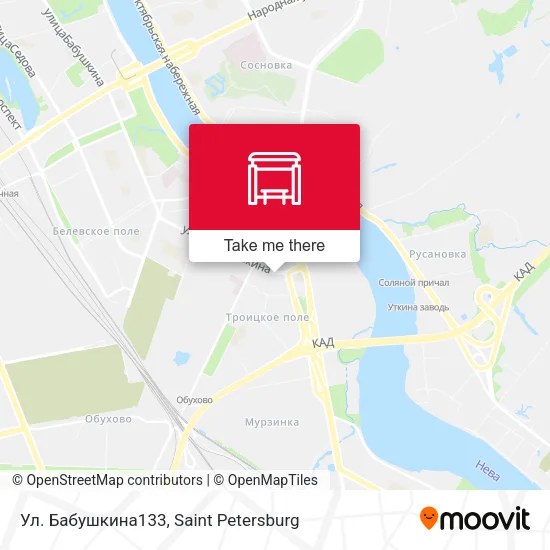 Ул. Бабушкина133 map