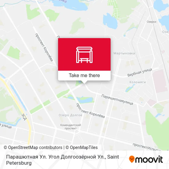 Парашютная Ул. Угол Долгоозёрной Ул. map
