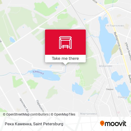 Река Каменка map